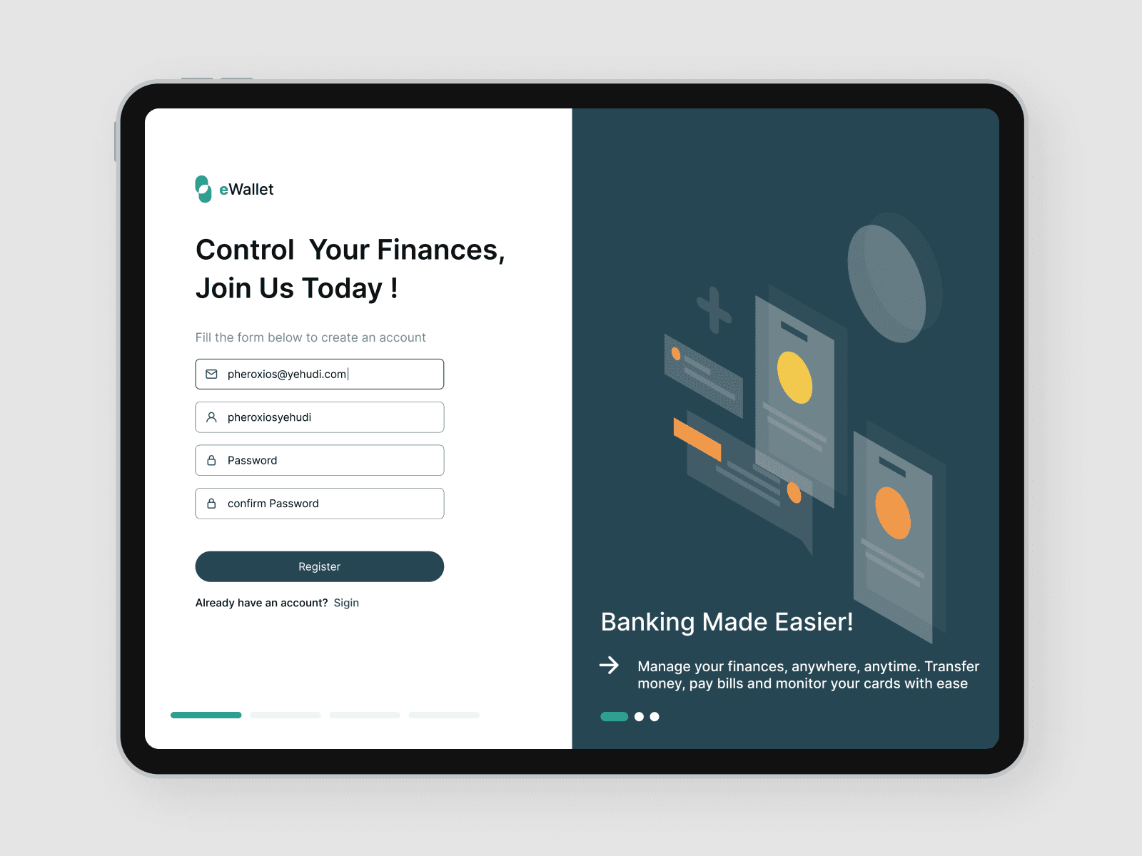 snapshot of my project